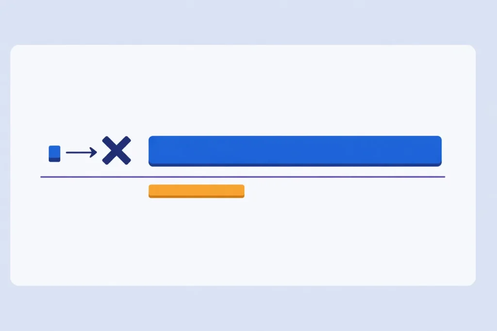 Wagering multiplier visualized against a small starting spin-value figure, showing the volume required to clear.